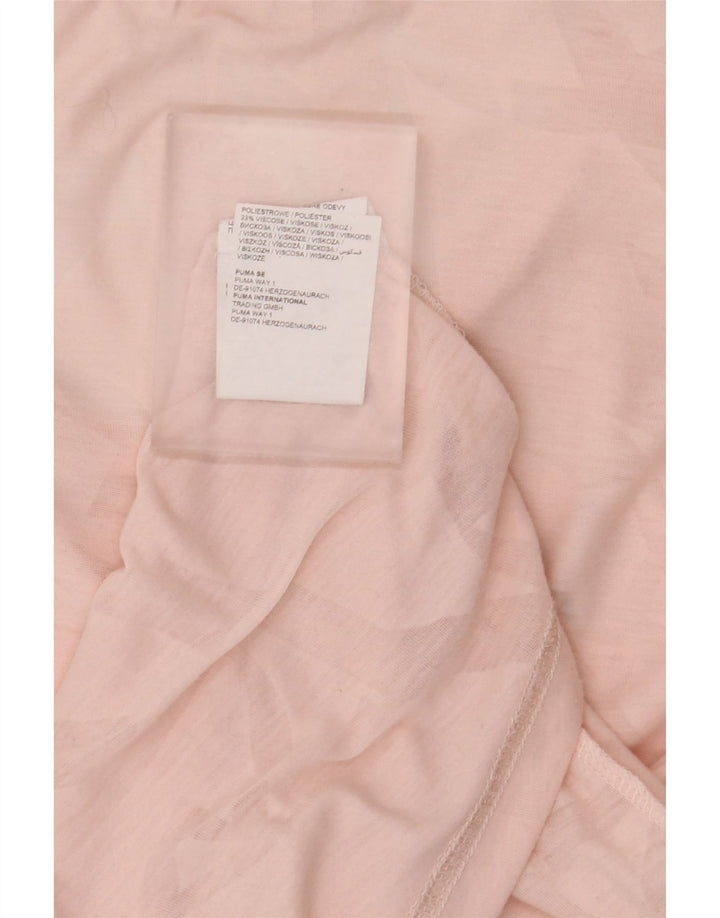 T-shirt damski Puma Top UK 16, duży, różowy poliester