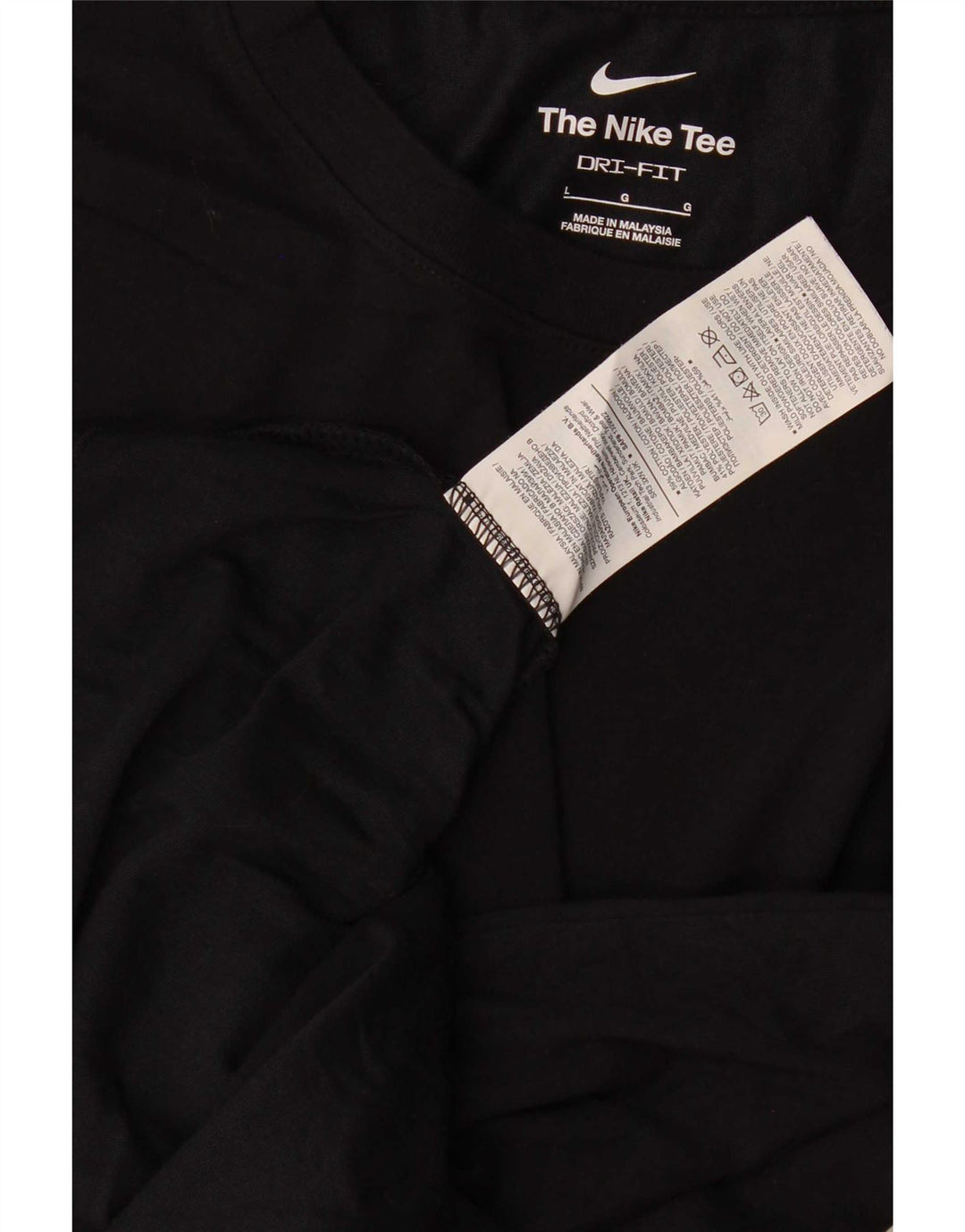 Męski T-shirt Nike Dri Fit, duży, czarny, bawełniany