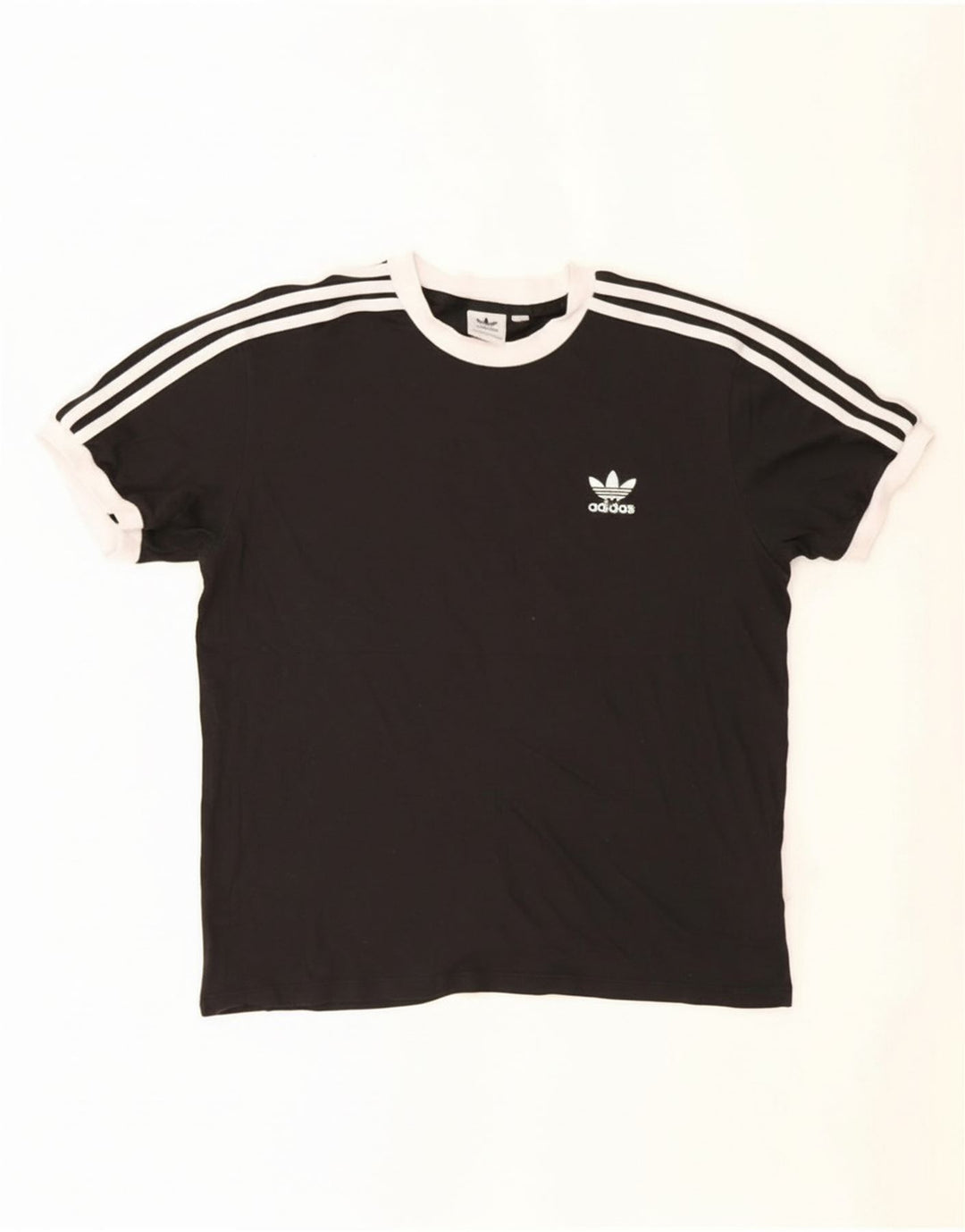 Adidas Męski T-shirt Top Średni Czarny Bawełniany