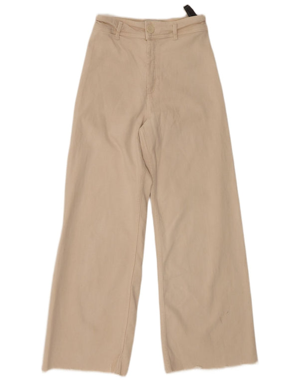 Spodnie damskie Zara The Marine z szerokimi nogawkami EU 36 XS W26 L29 Beżowe