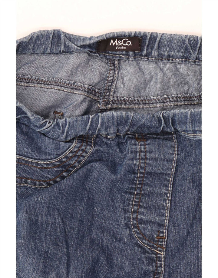 Damskie jeansy M&Co Petite Jegging W32 L26 Niebieskie