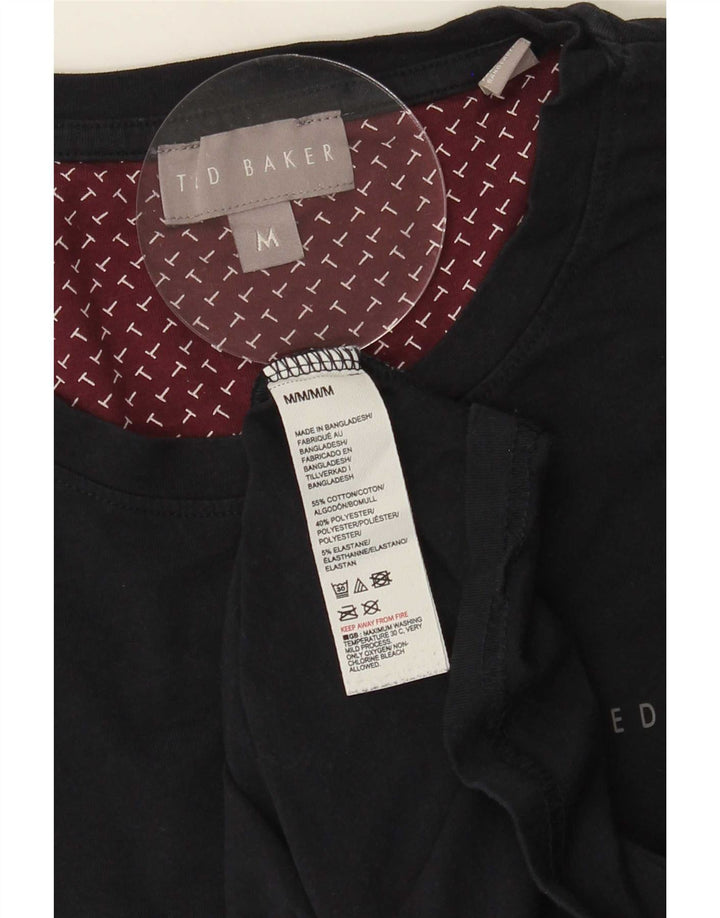 T-shirt męski Ted Baker, średni, granatowy, bawełniany