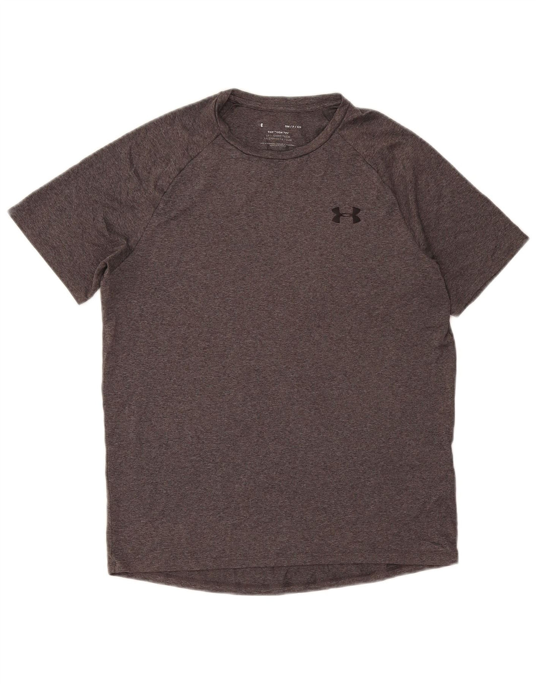 Męski t-shirt Under Armour, mały, szary, nakrapiany poliester