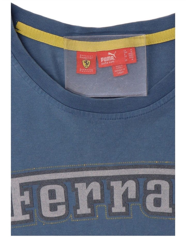 Męska koszulka t-shirt Puma Ferrari z grafiką, kolor średni niebieski