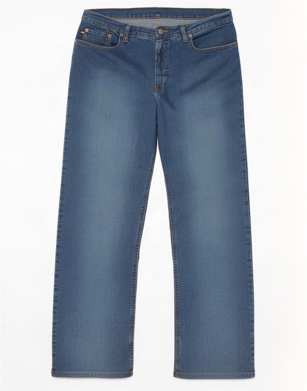 Damskie proste dżinsy Ralph Lauren US 10 Large W31 L28 Niebieskie bawełniane