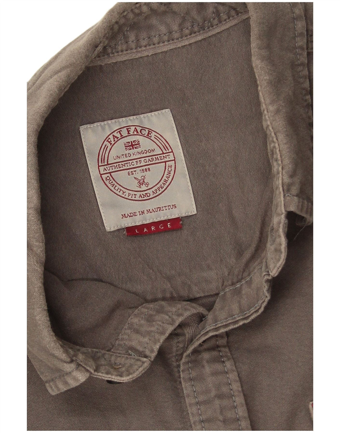 Koszula męska Fat Face, duża, szara, bawełniana