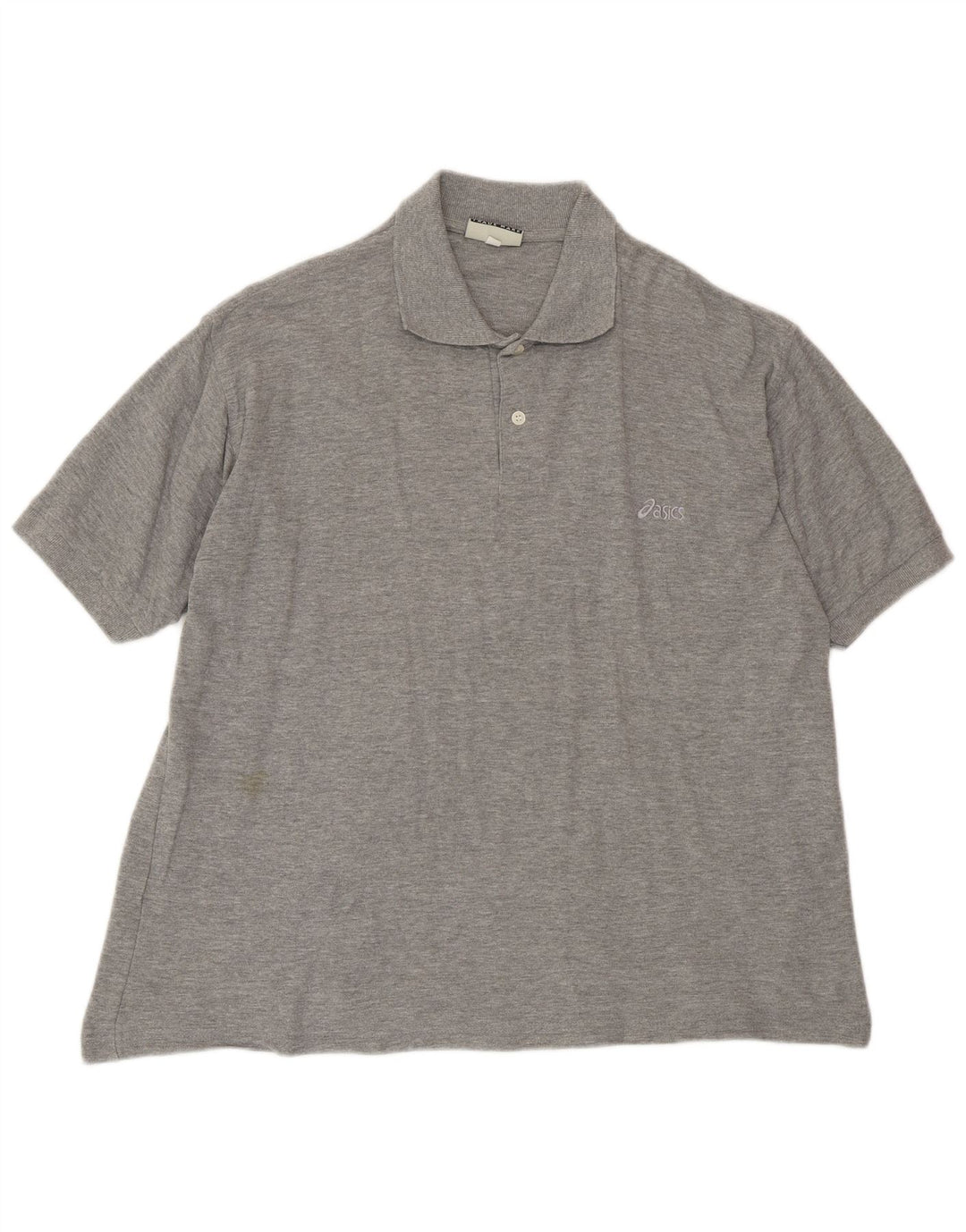 Męska koszulka polo ASICS, duża, szara, bawełniana w plamki