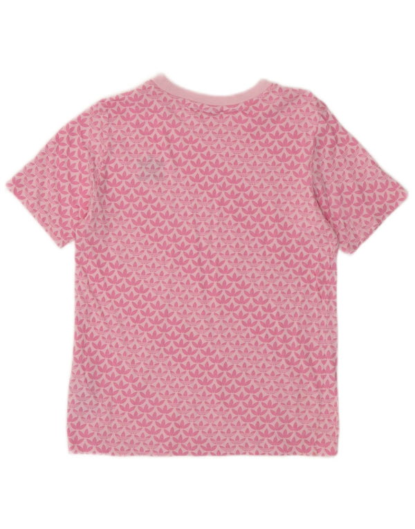 Damska koszulka graficzna Adidas Top UK 10 Small Pink Cotton