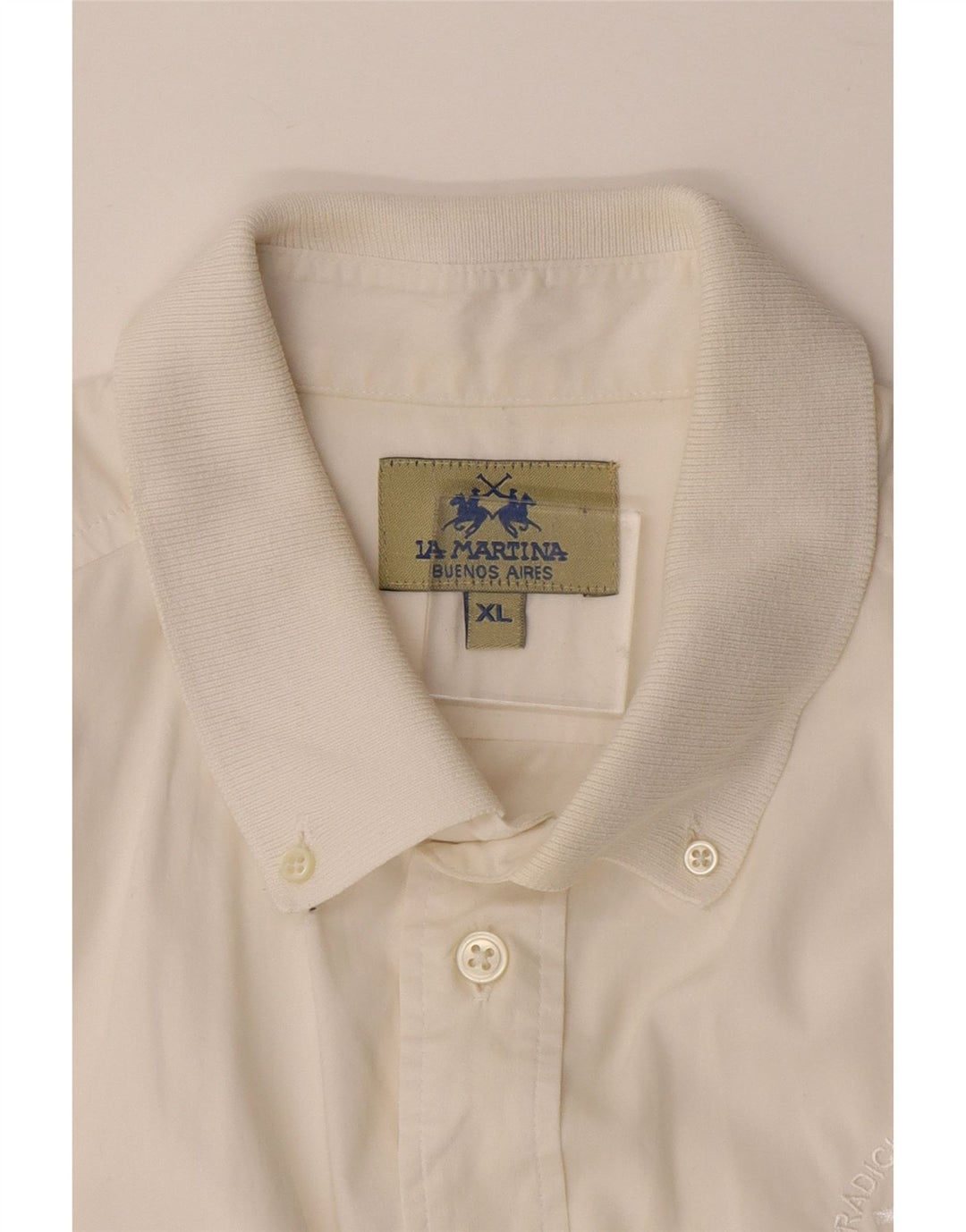 Koszula męska z krótkim rękawem LA MARTINA Buenos Aires, XL, biała