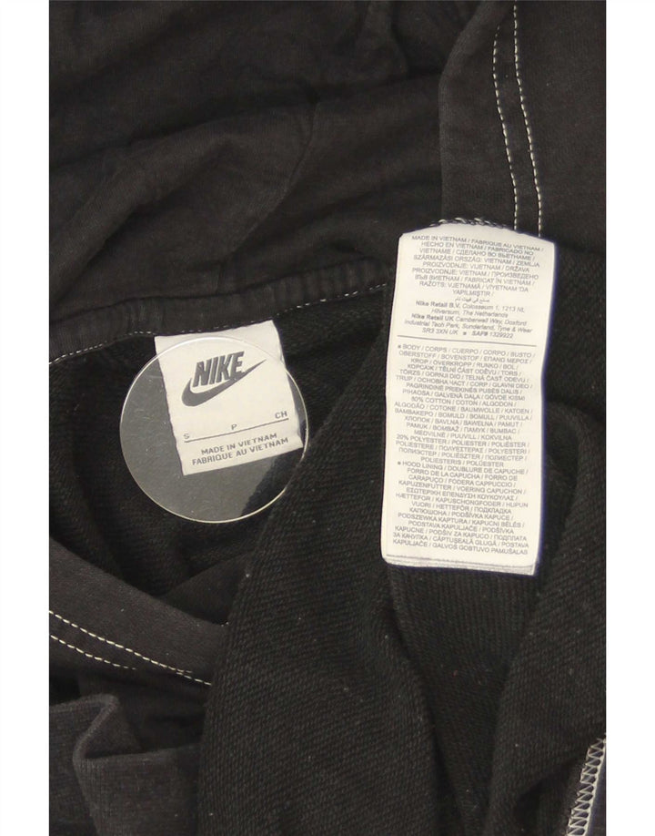 Męski sweter oversize z kapturem Nike, mały, czarny, bawełniany