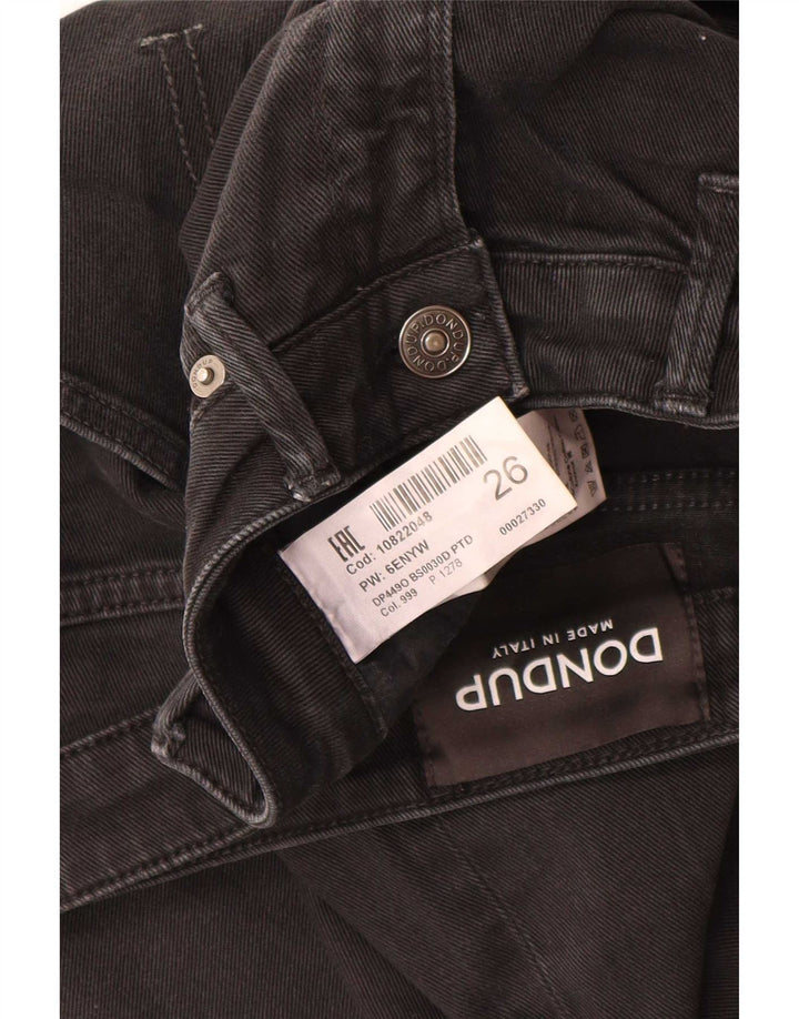 Damskie jeansy Bootcut Dondup W26 L26 Czarne bawełniane