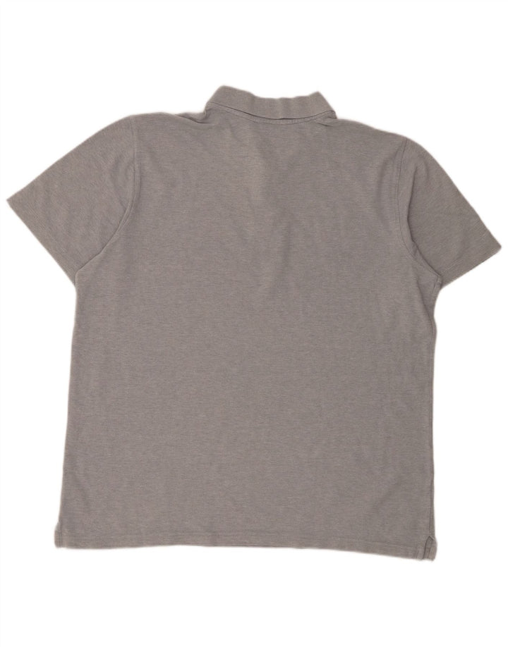 Męska koszulka polo Reebok XL, szara, bawełniana w plamki