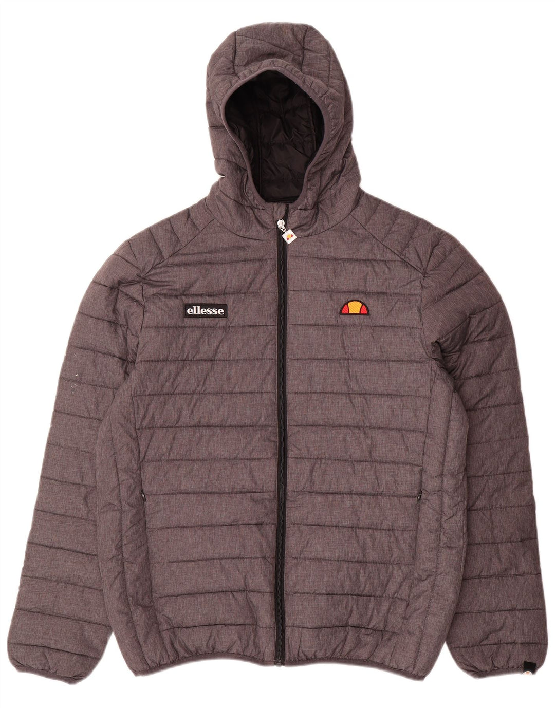Męska ocieplana kurtka z kapturem Ellesse UK 42 XL Szary poliamid
