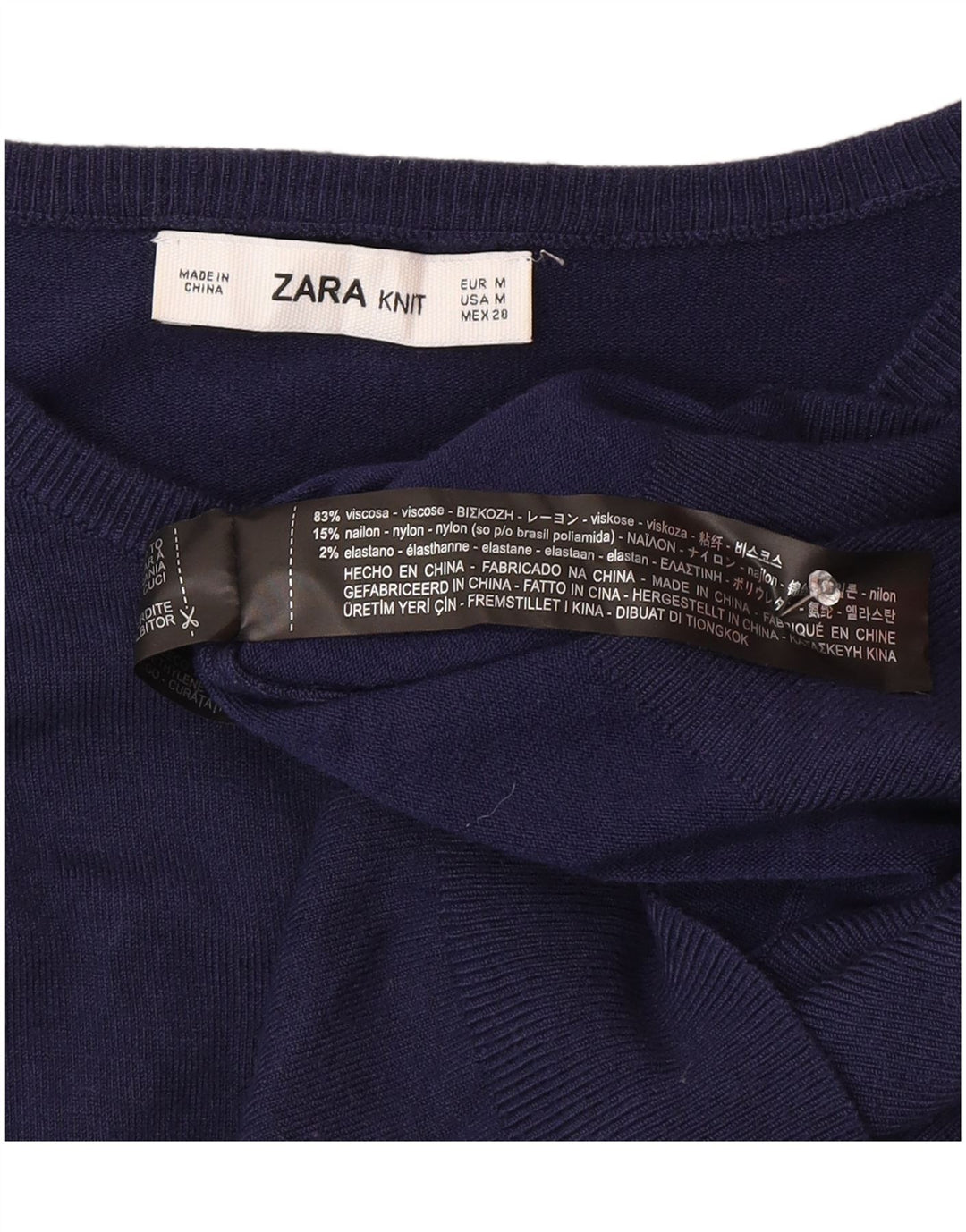 Sweter damski Zara Cardigan UK 12, średni granat