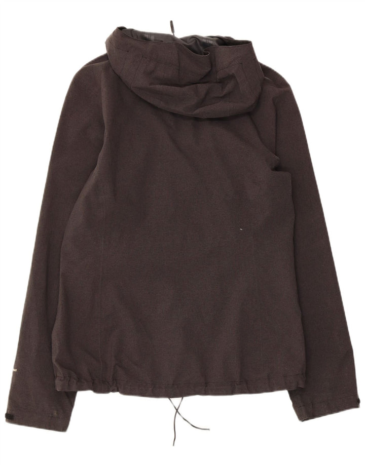 Damska kurtka przeciwdeszczowa z kapturem THE NORTH FACE UK 14, średni szary poliester