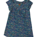 VINTAGE Womens Tunic Top UK 14 Medium Blue Paisley Polyester Vintage Vintage and Second-Hand Vintage from Messina Hembry 