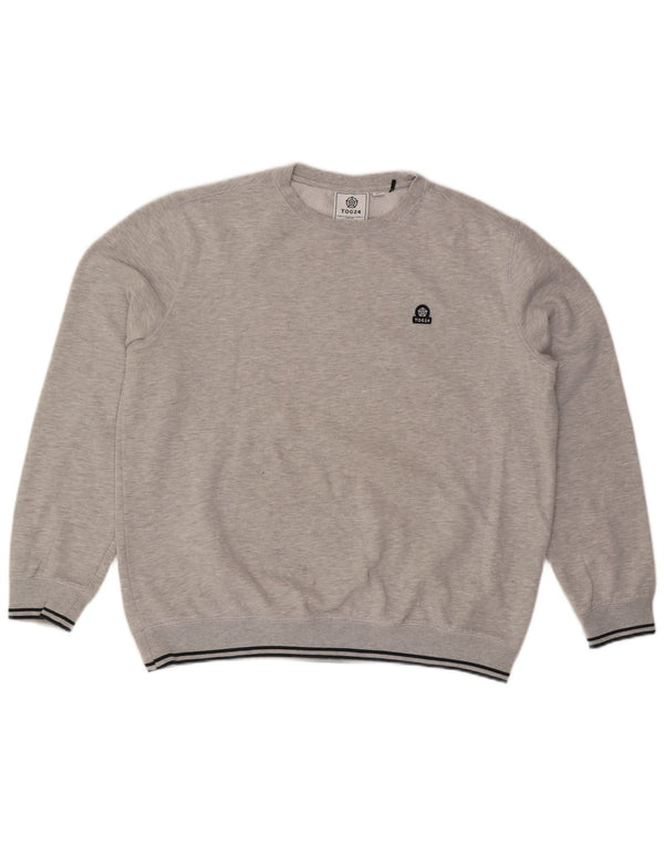 Męski sweter TOG 24 XL, szary, bawełniany
