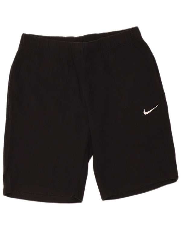 Męskie spodenki sportowe Nike, średniej wielkości, czarne, bawełniane