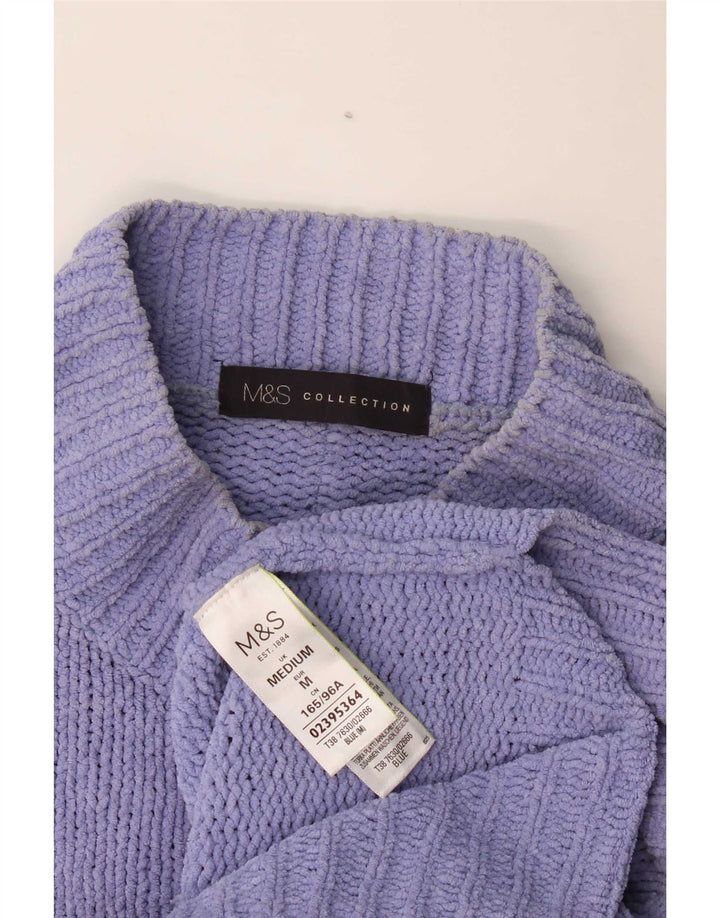 Marks & Spencer Damski sweter z golfem UK 14, średni fiolet
