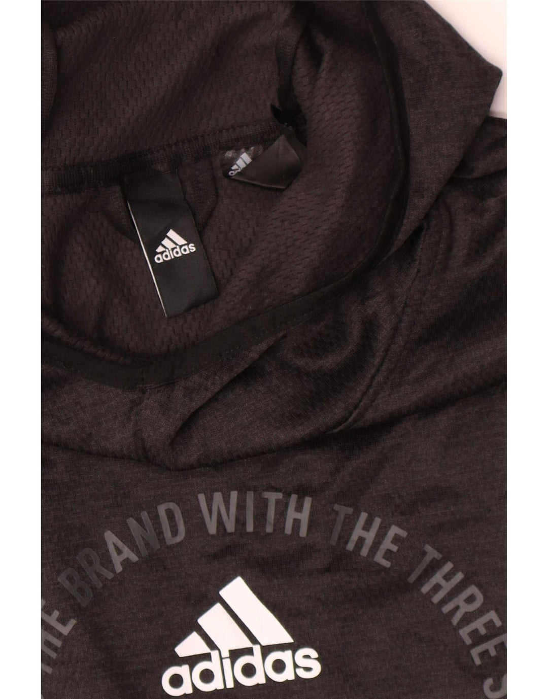 Męska bluza z kapturem Adidas Climawarm Graphic, średni czarny poliester
