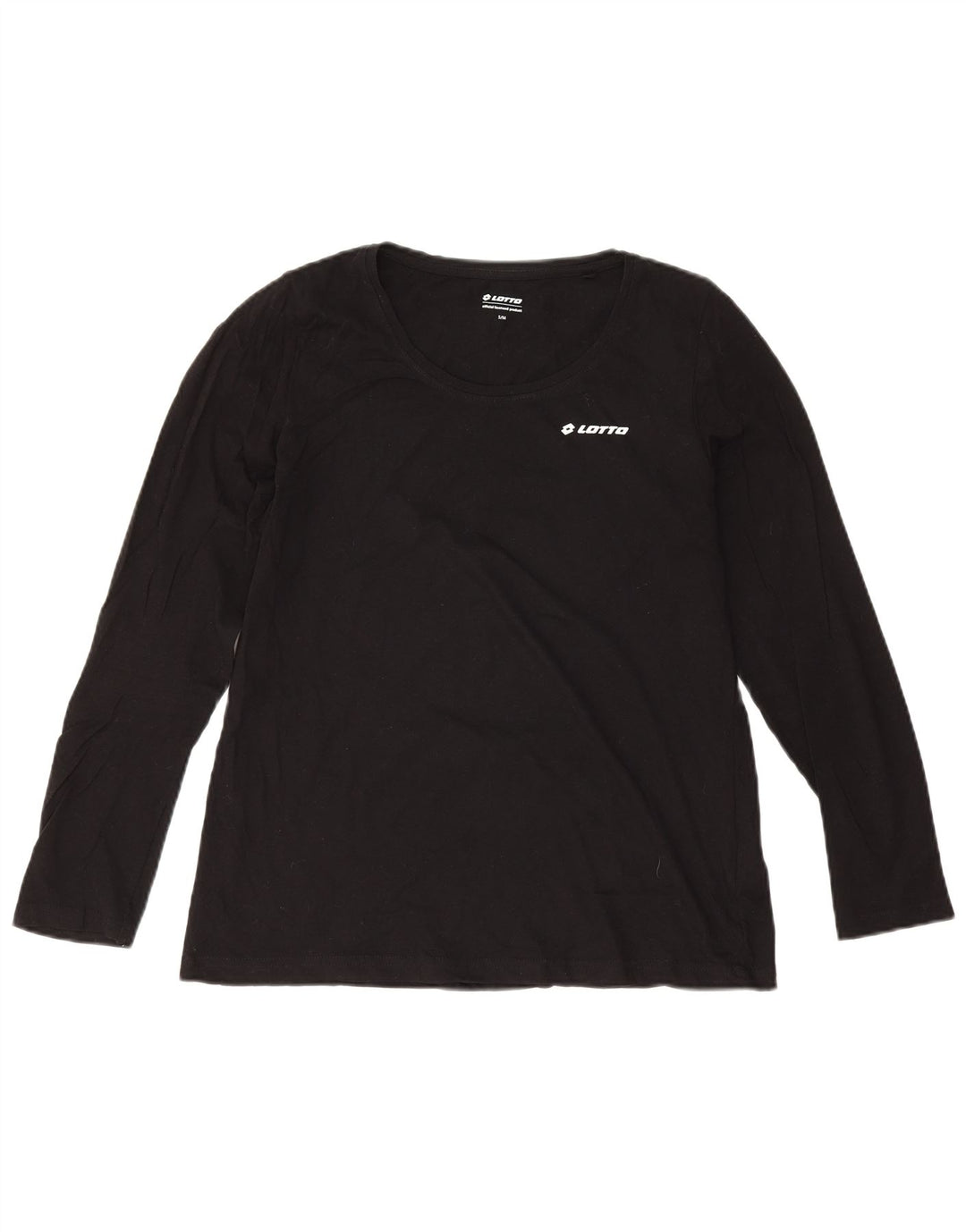 Damski top oversize Lotto z długim rękawem, UK 10, mały, czarny, bawełniany