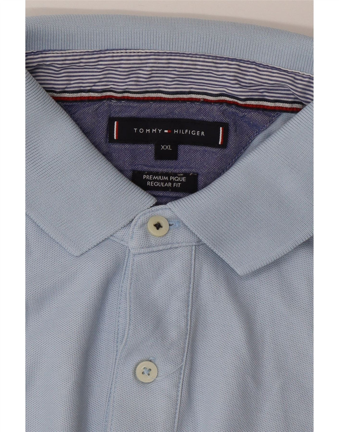 Męska koszulka polo o regularnym kroju TOMMY HILFIGER 2XL niebieska