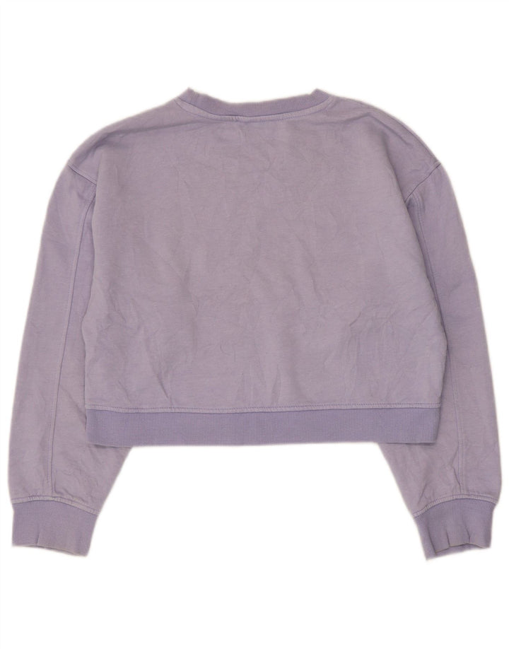 Damska bluza Zara Crop Jumper UK 14 średni fiolet