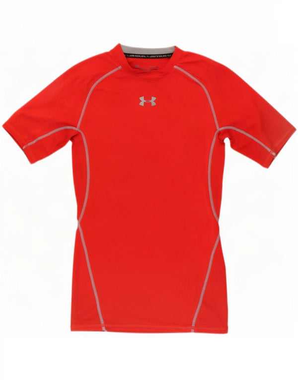 Męski t-shirt kompresyjny Under Armour, mały, czerwony