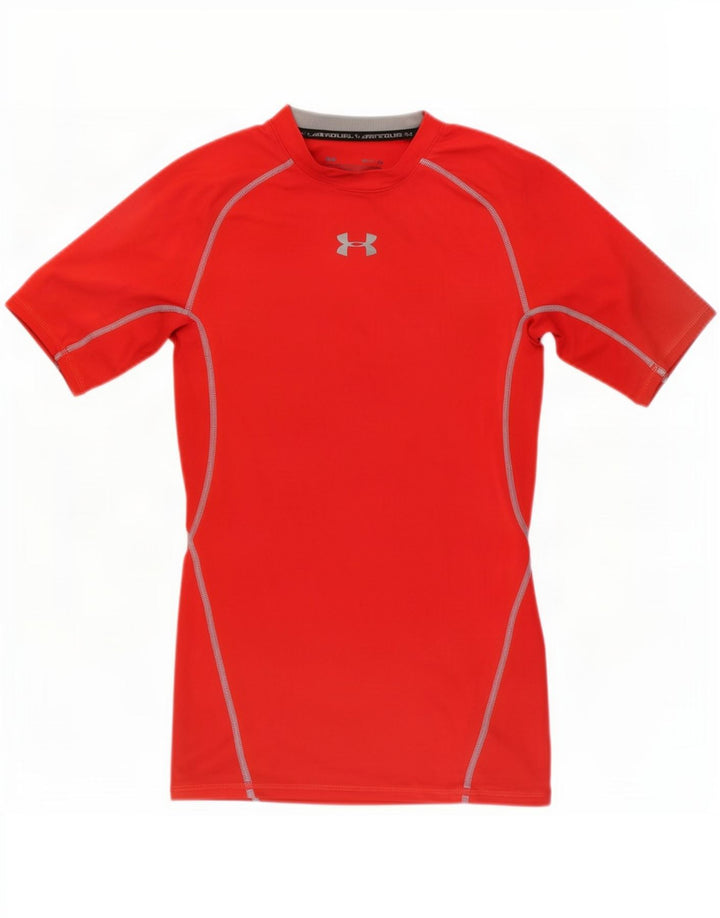 Męski t-shirt kompresyjny Under Armour, mały, czerwony