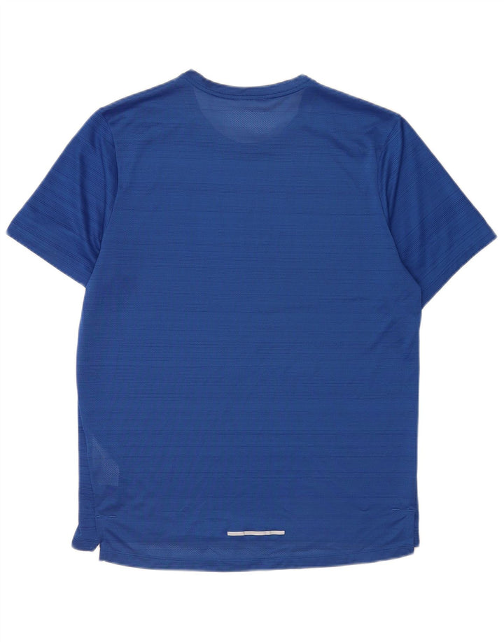 Męska koszulka Nike Dri Fit z poliestru w średnie niebieskie paski
