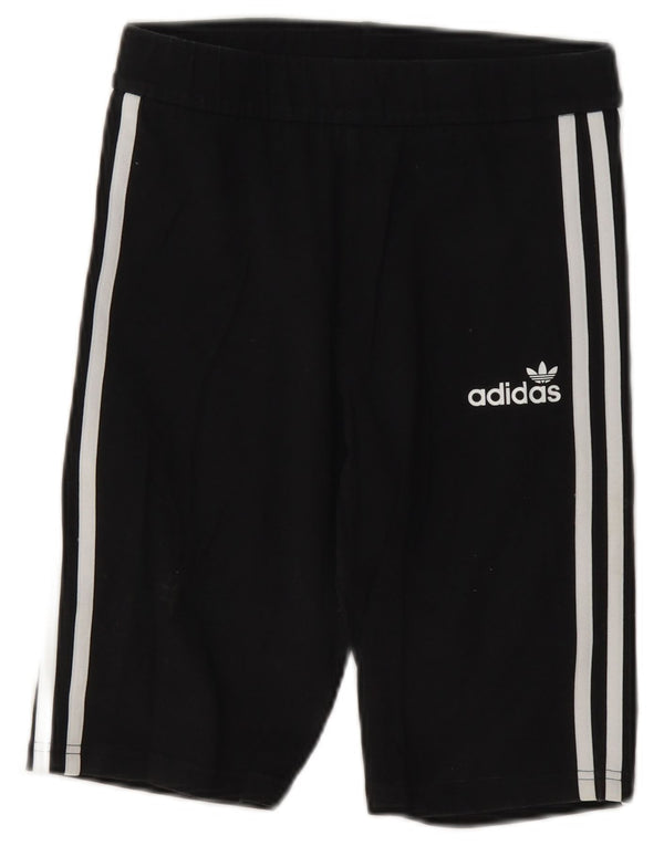 Damskie spodenki sportowe Adidas UK 10, małe, czarne, bawełniane