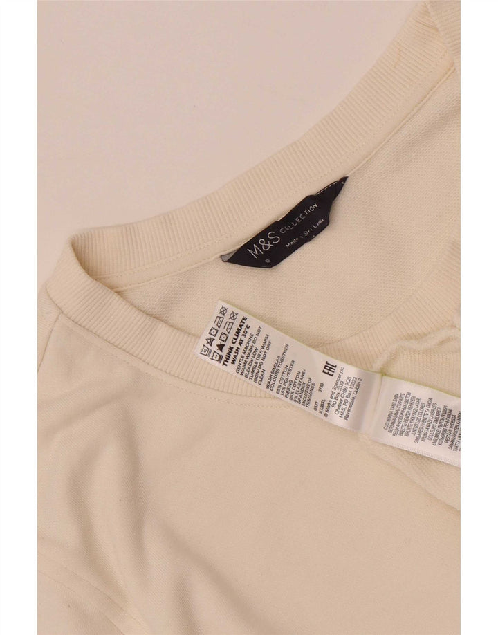 Damska bluza Marks & Spencer UK 18 XL, biała bawełna