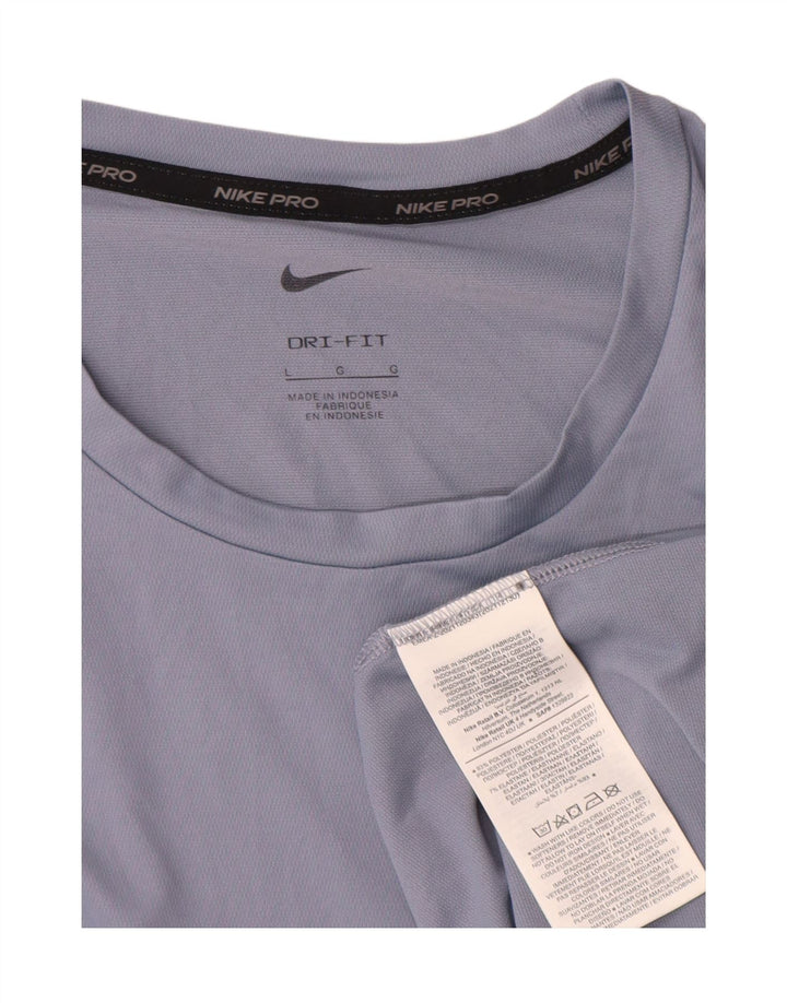 Męski T-shirt Nike Dri Fit, duży, niebieski, poliester