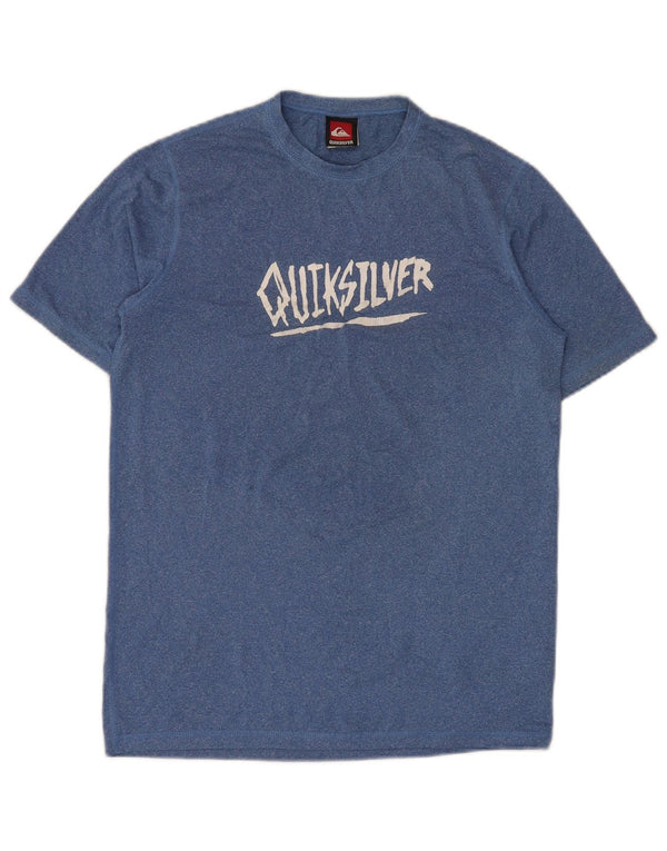 Chłopięcy T-shirt z grafiką QUIKSILVER 13-14 lat, nylon w niebieskie plamki