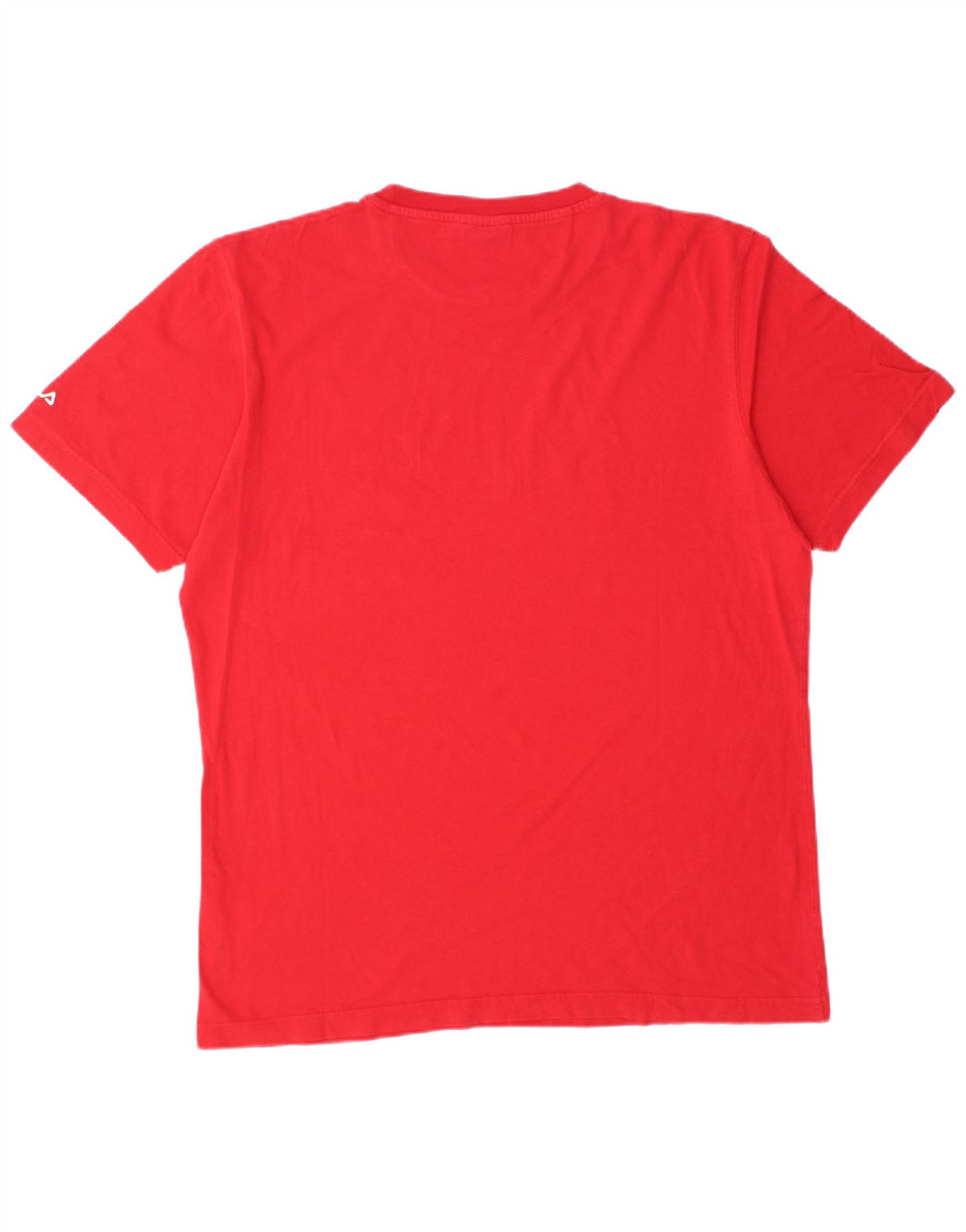 Męska koszulka z grafiką Fila Top XL, czerwona, bawełniana