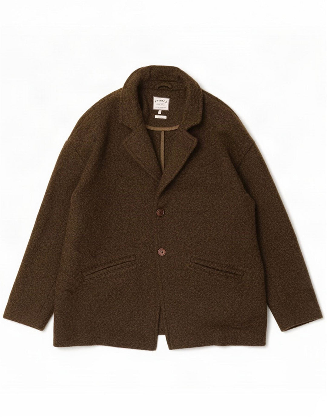 Damski płaszcz oversize Fat Face UK 18 XL, wełna khaki