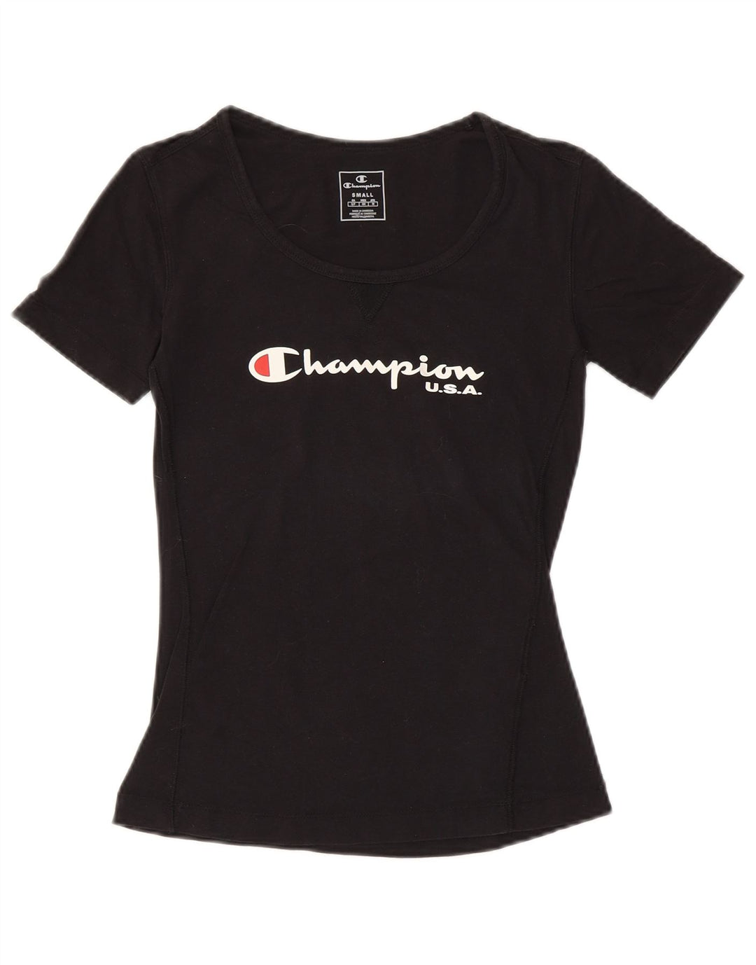 Damska koszulka graficzna CHAMPION Top UK 10 Small Black