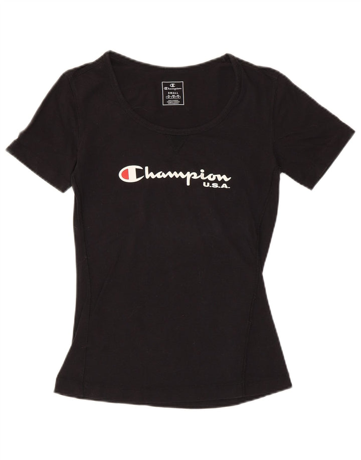 Damska koszulka graficzna CHAMPION Top UK 10 Small Black
