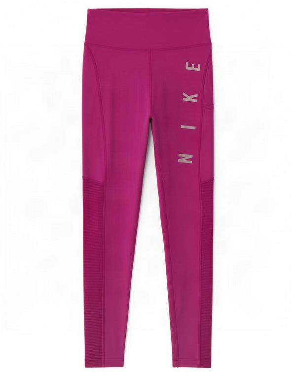 Damskie legginsy Nike Dri Fit Graphic UK 4 XS Różowy poliester