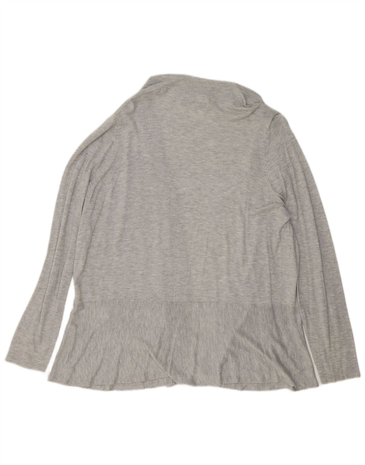 MARKS & SPENCER Damski sweter rozpinany UK 20 2XL Szary nakrapiany