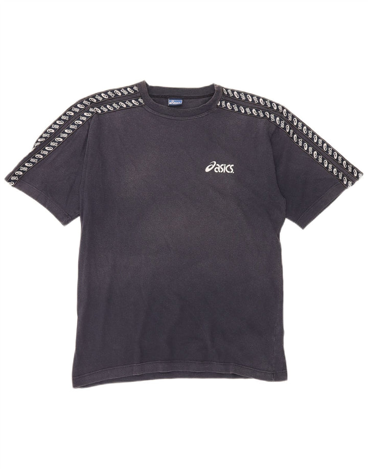 Męska koszulka z grafiką Asics, średnia, granatowa bawełna