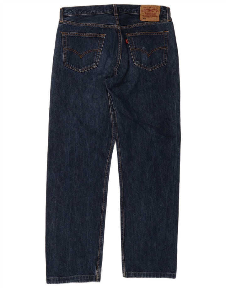 Męskie jeansy Levi's 501 Straight W36 L32 Niebieskie bawełniane