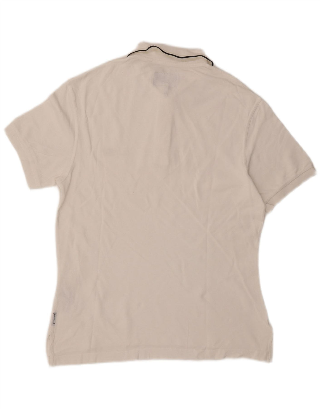 ARMANI JEANS Męska koszulka polo Średnio biała, bawełniana