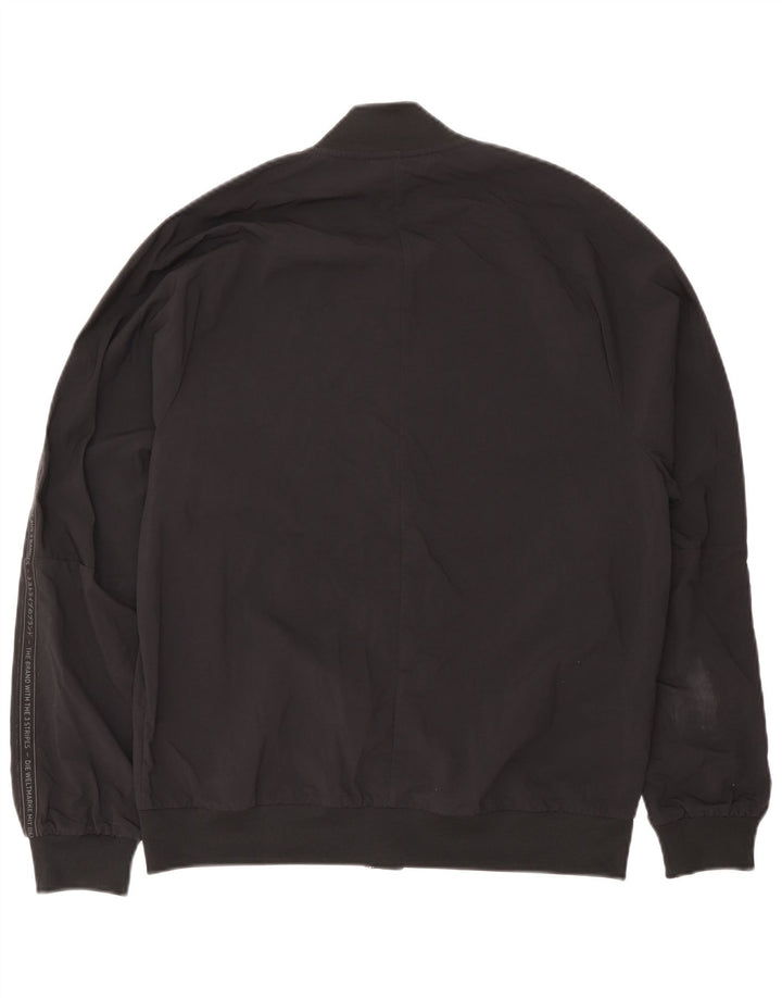 Męska kurtka bomber Adidas Graphic UK 38 Średni czarny nylon