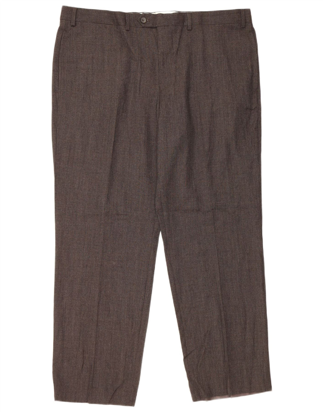 Męskie spodnie codzienne Marks & Spencer o regularnym kroju W42 L31 Czarna wełna