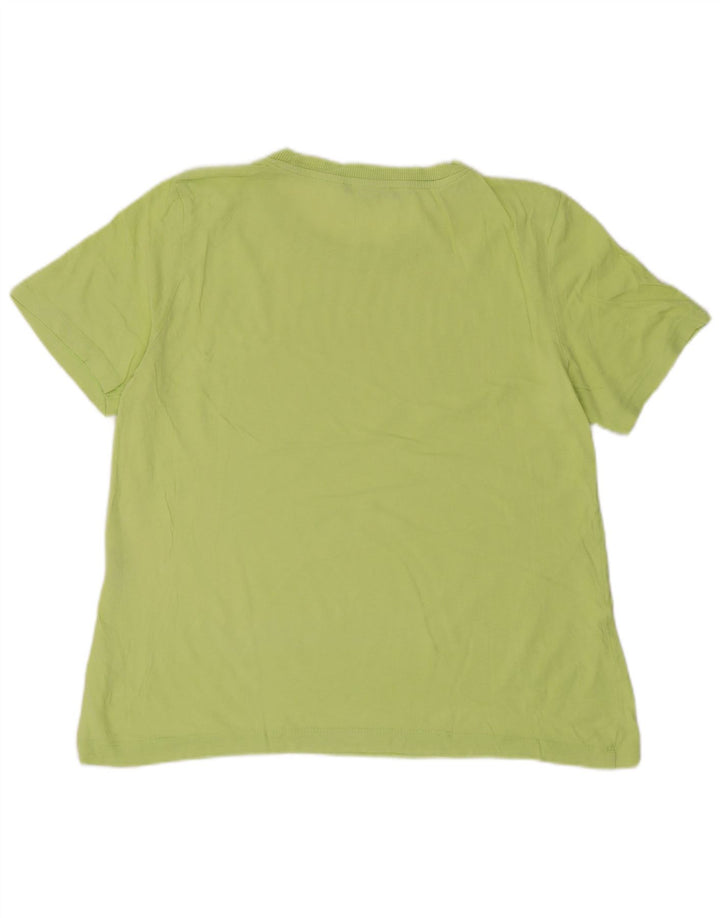 T-shirt damski Zara Top UK 12 Średni żółty bawełniany