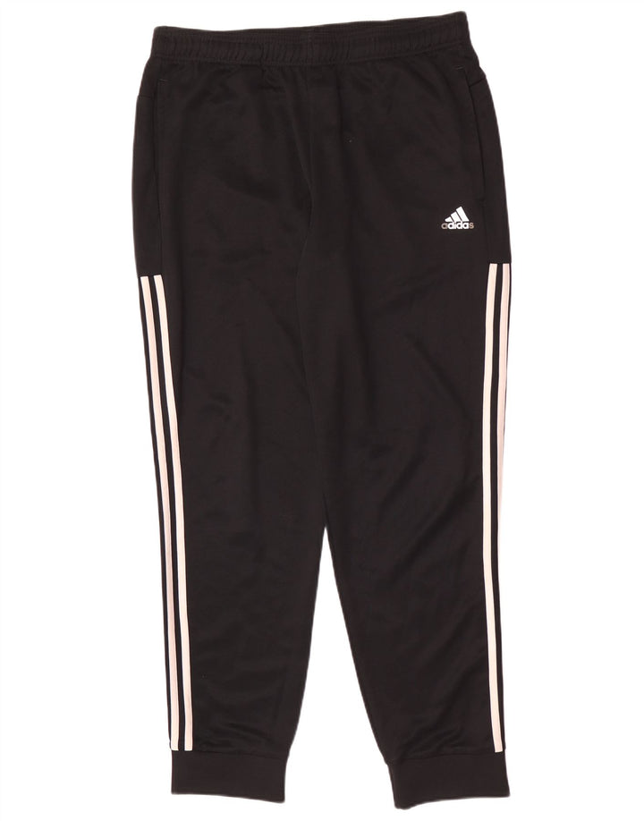 Adidas Męskie spodnie dresowe Joggery, duże, czarne, poliestrowe