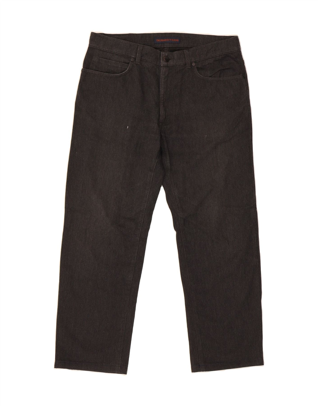 TRUSSARDI Womens Straight Jeans W32 L26  Grey Polyester Vintage Trussardi and Second-Hand Trussardi from Messina Hembry 