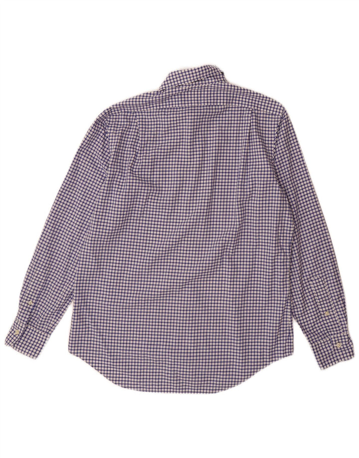 Koszula męska Polo Ralph Lauren, średnia niebieska bawełniana kratka