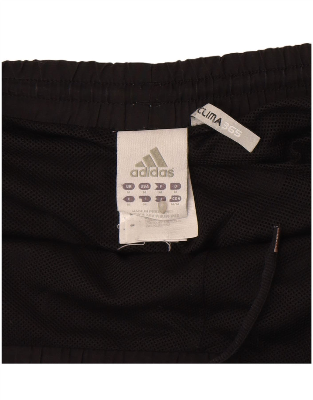 Męskie spodenki sportowe Adidas Clima 365, średni czarny poliester z blokami kolorów